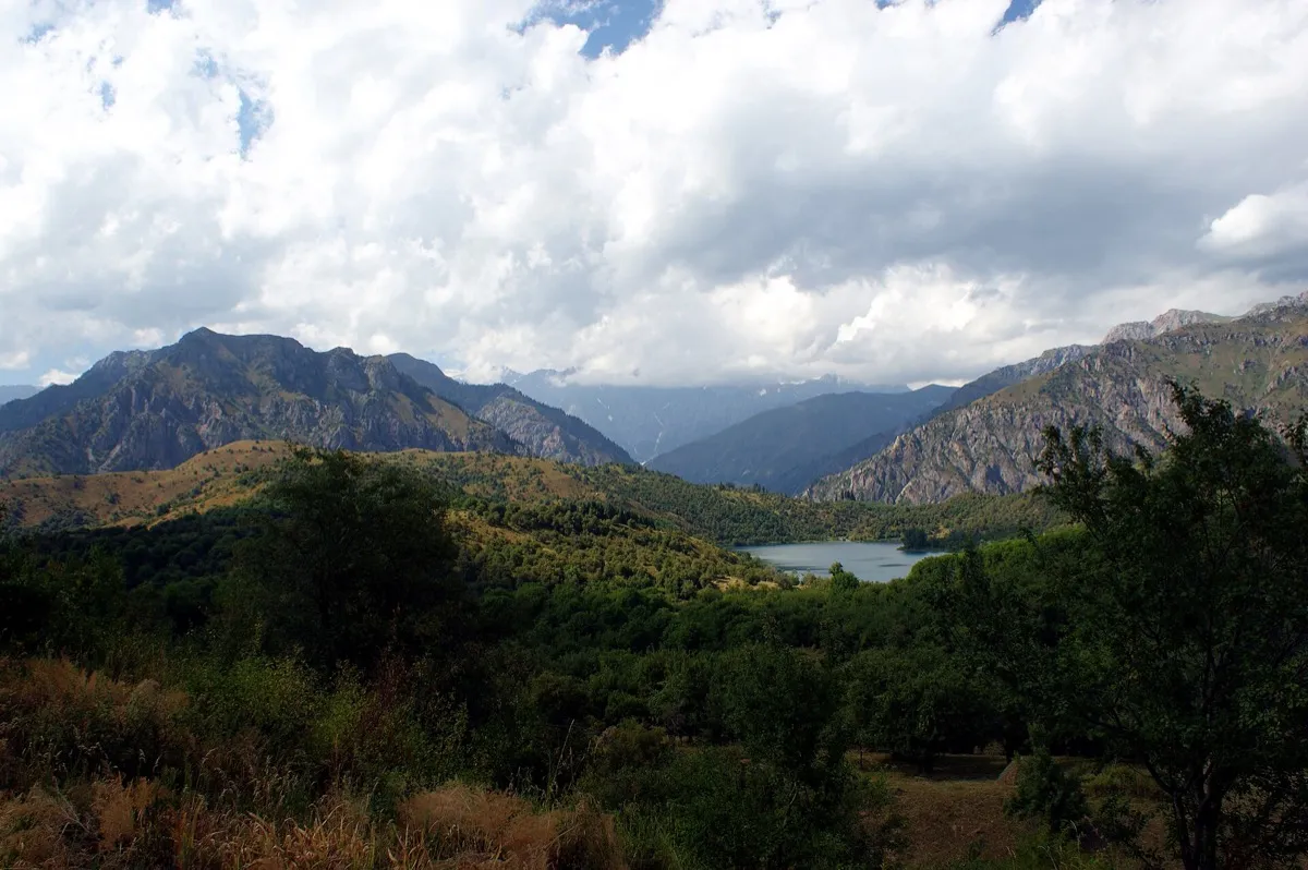 Sarı-Çelek koruma alanının ormanları arasındaki küçük bir dağ gölü